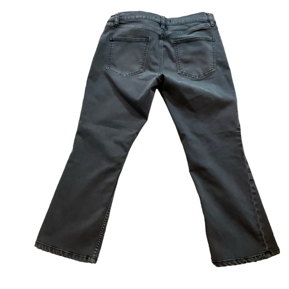 Free People Black Wash Wide Leg Crop Jeans Size 29 - Picture 2 of 6